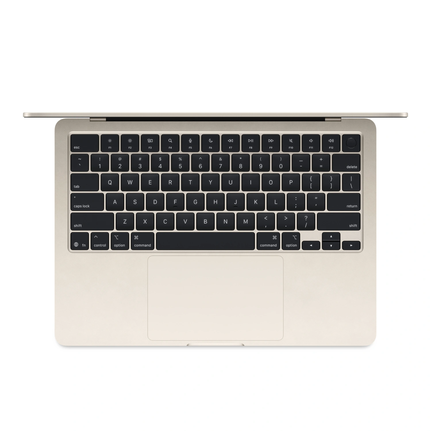 Ноутбук Apple Macbook Air 13" (2025) M4 16 ГБ, 256 ГБ SSD (MW0Y3), "сияющая звезда"