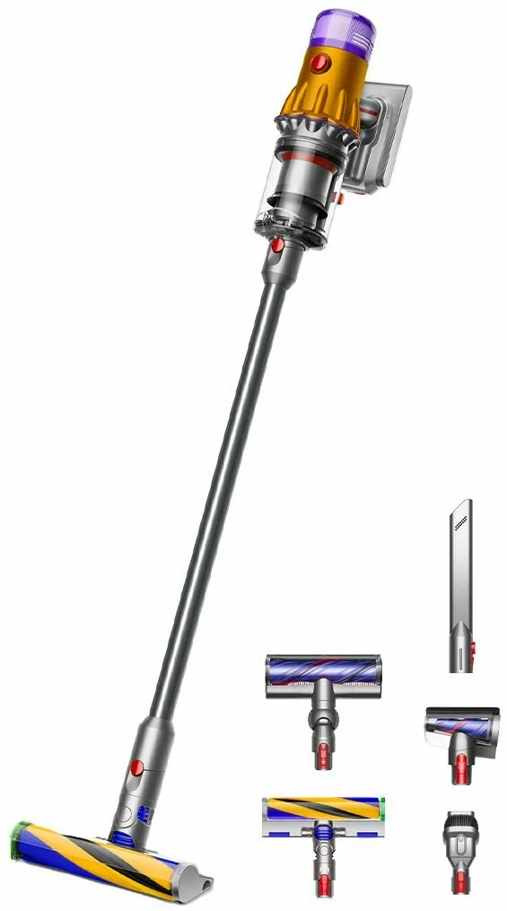 Беспроводной пылесос Dyson V12 Detect Slim Absolute, Yellow/Nickel (SV46)
